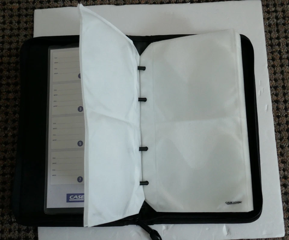 Case Logic CD / DVD Tasche für max. 24 CDs / DVDs, mit Reißverschluß - Bild 3 von 3