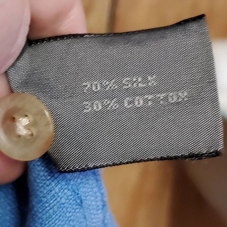 Talbots Men | Silk Blend Button Down Shirt | Size XL - Image 3 of 4