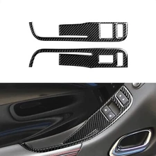 Gloss Real Carbon Fiber Windows Switch Panel Trim Cover #A Fits 13-15 Camaro
