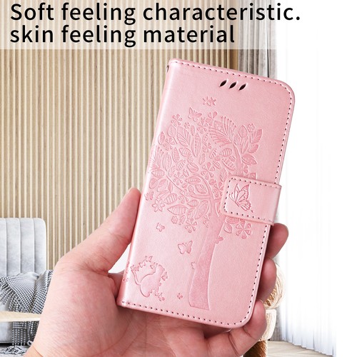 For Huawei Honor 80 50 Tree Pattern PU Leather Flip Wallet Case Phone Case Cover - Picture 12 of 24
