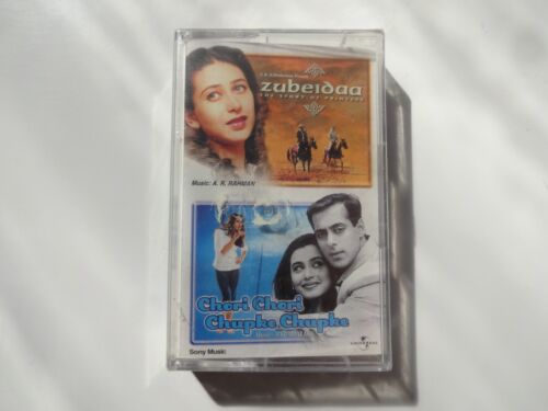 ZUBEIDAA & CHORI CHORI CHUPKE CHUPKE ~ Bollywood Cassette ~ a r rahman ~ 2001 - Afbeelding 1 van 3