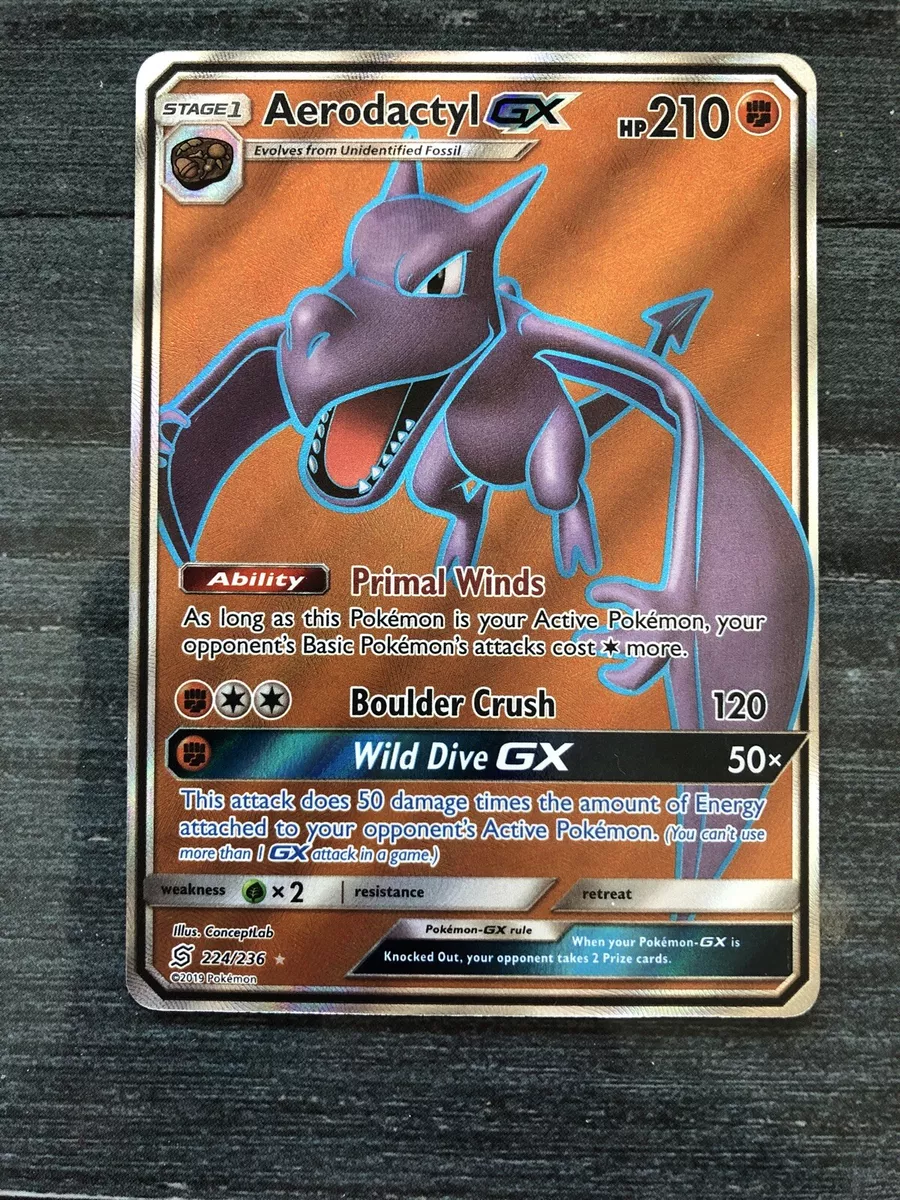 Aerodactyl-GX Unified Minds Pokemon Card