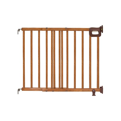 Summer Infant Deluxe Stairway Simple to Secure Wood Gate, 32? Tall Fits Openings