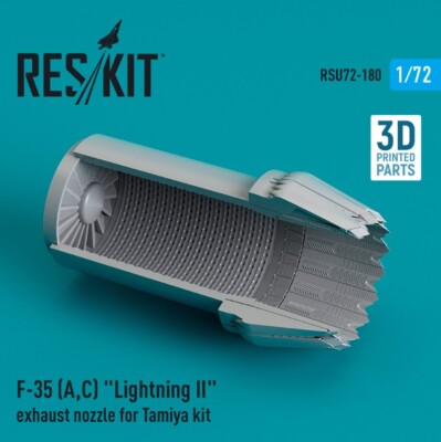 Reskit RSU72-0180 1:72 F-35 (A,C) ''Lightning II'' exhaust nozzle for Tamiya kit