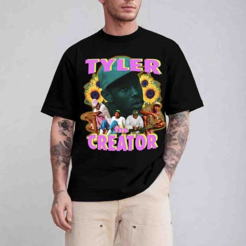 Tyler The Creator Sunflowers T-Shirt Artistic Graphic Tee Unisex