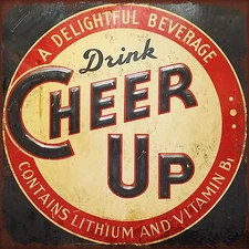 Cheer up soda High Quality Metal Magnet 4 x 4 inches 9381