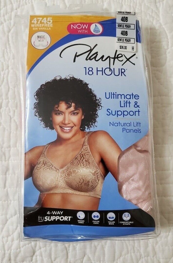 NEW PLAYTEX 18 HOUR ULTIMATE LIFT SUPPORT BRA PINK 40B 36D STYLE