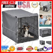 Comfortable  Secure 30-Inch Dog Crate Kit with Polyester Bed for Medium Breeds