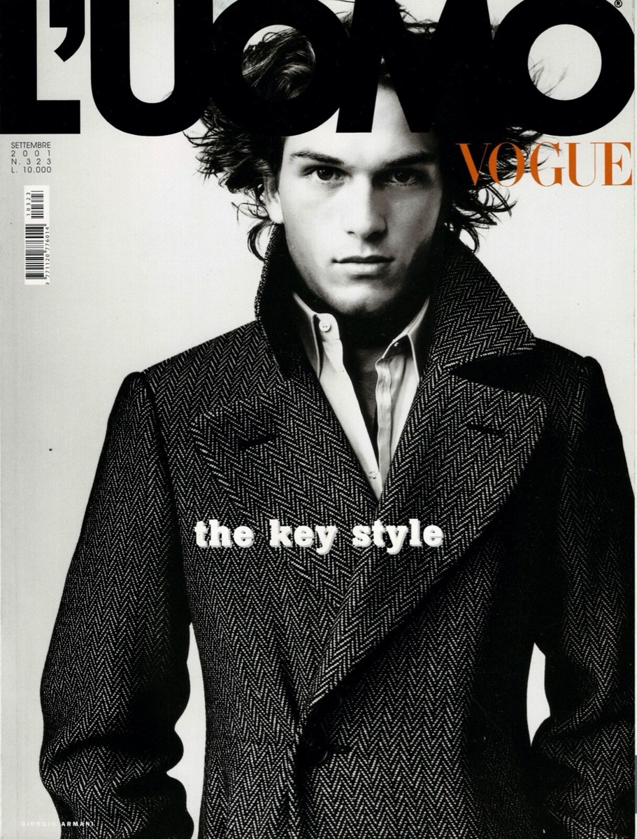 LUOMO VOGUE 9/2001 BRUCE WEBER MARIO TESTINO PAOLO ROVERSI PETER