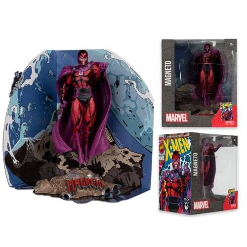 ¡EN STOCK! Figura posada Marvel X-Men Magneto #1 escala 1:10 con escena McFarlane Toys
