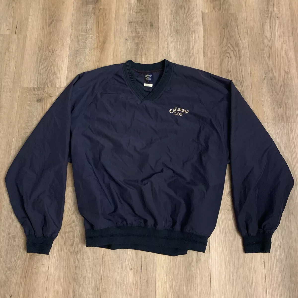 Vintage Callaway Golf Pullover V Neck Wind Breaker Men s Size XL