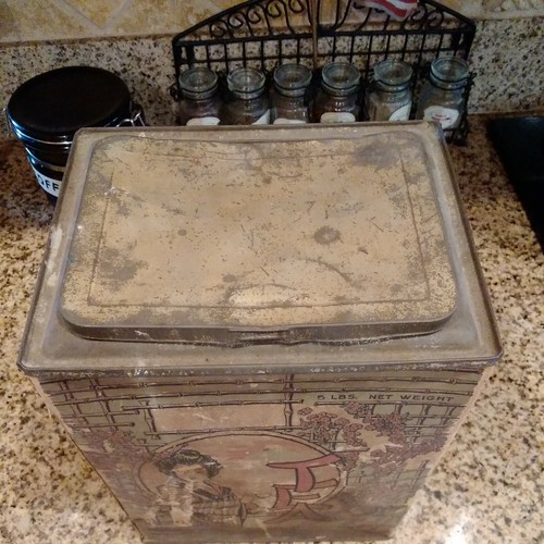 Antique Gold Medal Garden Teas Tin Container-Montgomery Ward 1906.  - Picture 5 of 6