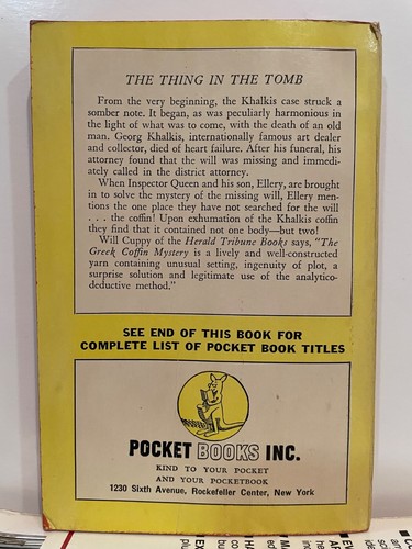 POCKET LOT (3) ELLERY QUEEN DEVIL TO PAY, 4 OF HEARTS, GREEK COFFIN MYSTERY - Picture 2 of 6