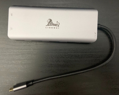 Lionwei 13-in-1 USB-C Hub Multi-Function USB-C Adapter - Model: LIUC0219, No Box