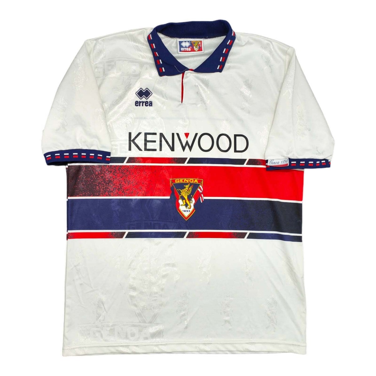 ウェア Genoa 1994 1995 XL Genoa 1994-1995 Home Jersey XL Kazuyoshi Miura Vintage Blue
