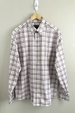Eddie Bauer Button Up Shirt Classic Fit Wrinkle And Stain Resistant Sz L Plaid
