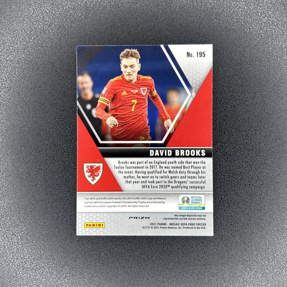 2021 Panini Mosaic UEFA Euro Soccer GENESIS SSP Case Hit David Brooks Wales 🔥 - Image 3 of 3