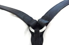 Breast Collar Basic Black  Harness Leather Western Jeremiah Watt Horse Tack