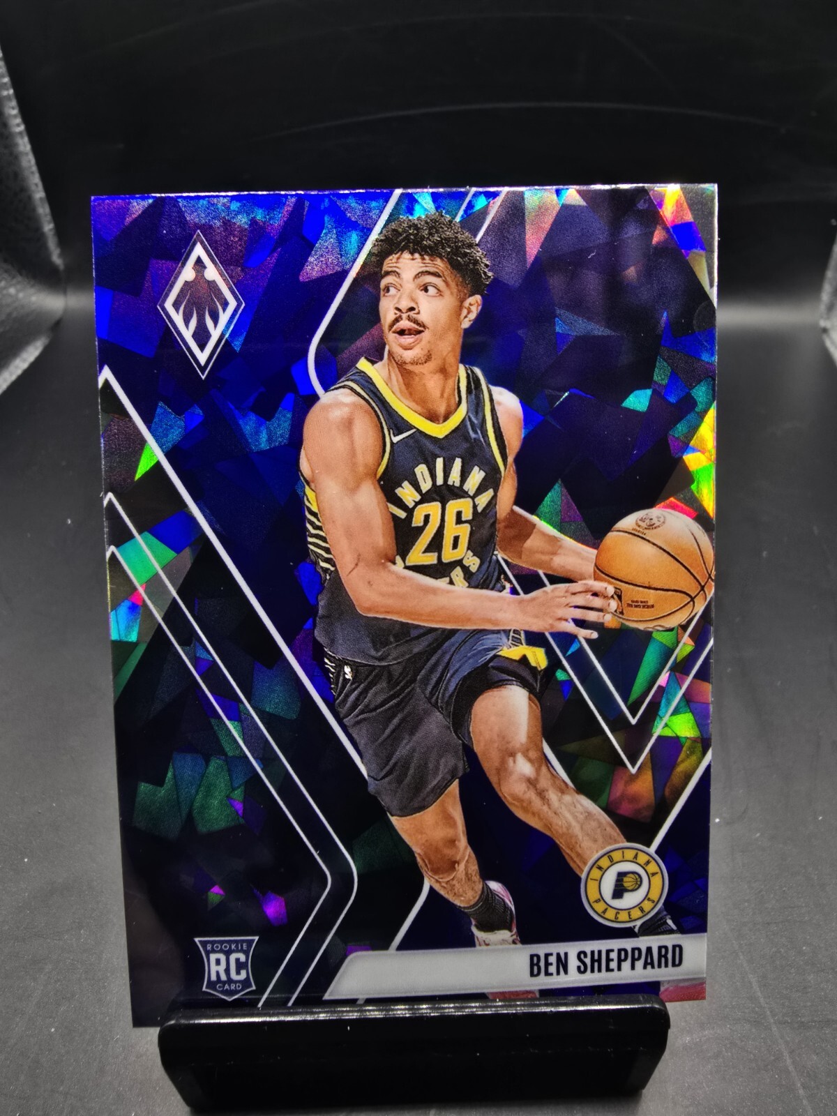 2023-24 Panini Phoenix Blue Cracked Ice Prizm Ben Sheppard Rookie RC #253 Pacers