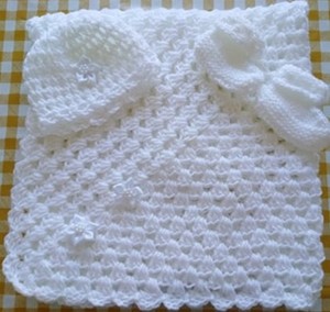 receiving blanket and hat set