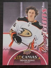 2021-22 Upper Deck Hockey Series 1 Trevor Zegras UD Canvas Young Guns #C117 RC