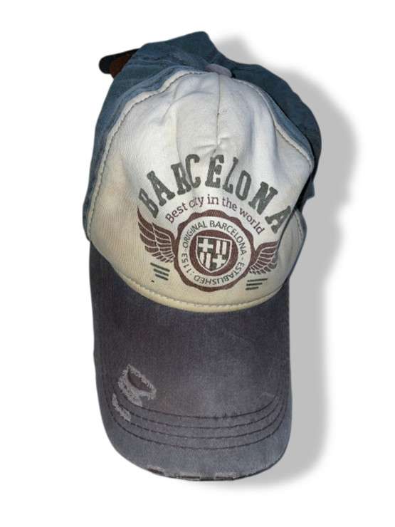 Vintage Barcelona multi patchwork baseball cap| S… - image 2