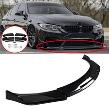 Gloss Black Front Bumper Lip Splitter Cs Style For Bmw F80 M3 F82 F83 M4 15-2020 Gloss Black Front Bumper Lip Splitter Cs Style For Bmw F80 M3 F82 F83 M4 15-2020