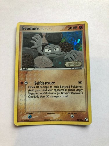 Pokemon Cards Ex Legend Maker Set 92 Stamped Reverse Holo Shiny Ebay