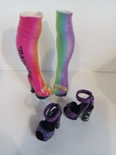 Rainbow High Avery Styles Fashion Studio Knee High Rainbow Boots High Heels
