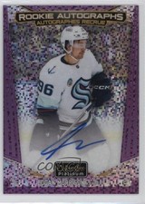 2024-25 O-Pee-Chee Platinum Rookie Violet Pixels 13/65 Logan Morrison Auto 1q7q