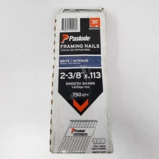 Paslode Framing Nails 2-3/8" x .113" Brite Interior 30° Smooth Shank (720 Pack)