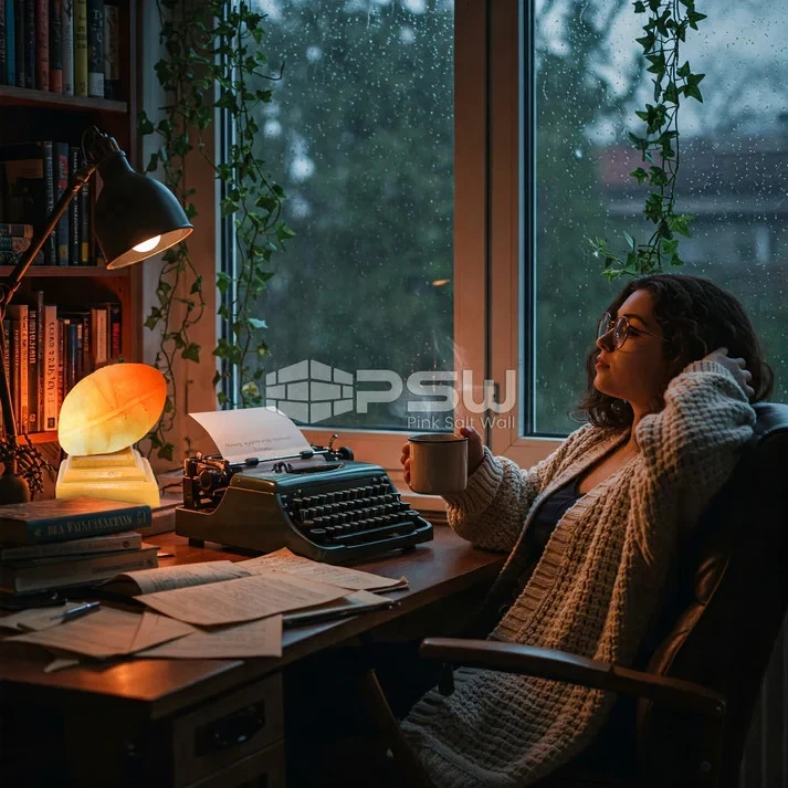 盐灯喜马拉雅足球风格 8 磅空气净化器大号夜灯装饰 — 第 4/4 张图片