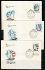 Russia 1978 set of 5 FDC covers Moscow-80 Olympic Games.Regata Yacht. Sc B79-B83