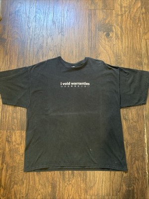 I Void Warranties Mens Black Tee shirt Size 2XL