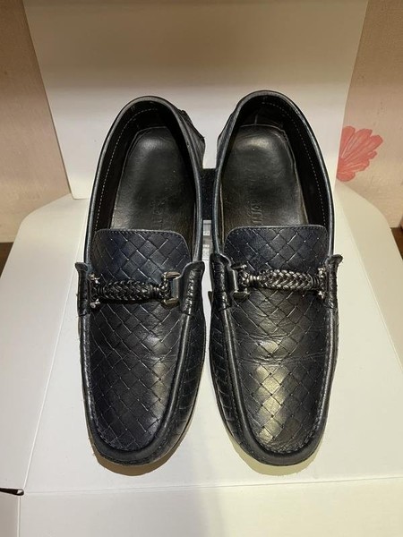 Men Barrett Heels Navy Leather 41