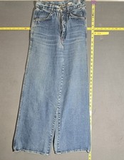 70s Vintage High Waist Bell Bottoms Heavy Weight Denim 100 Cotton Indigo Jeans