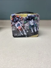 Rare Moto-X 2003 Metal Lunchbox W/Thermos Ricky Carmichael/ James Stewart
