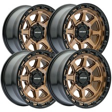 Set Of 4 Mayhem 8306 Ridgeline 18x9 6x5.5 20mm Bronze Wheels Rims 18 Inch