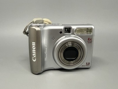 Canon PowerShot A530 Digital Camera 5MP 4x Zoom Compact Point & Shoot Silver