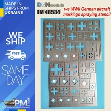 Dan Models 48534 1/48 WWll German aircraft markings spraying stencil