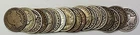 1907-D Barber Half Dollar 50c Roll 20 Circulated 90% Old Silver Coins Lot