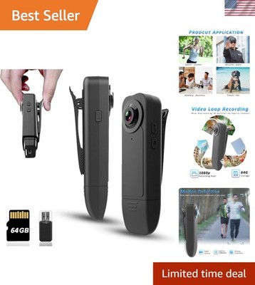 Mini 1080P HD Camera with Loop Recording & Motion Detection - Perfect for Travel