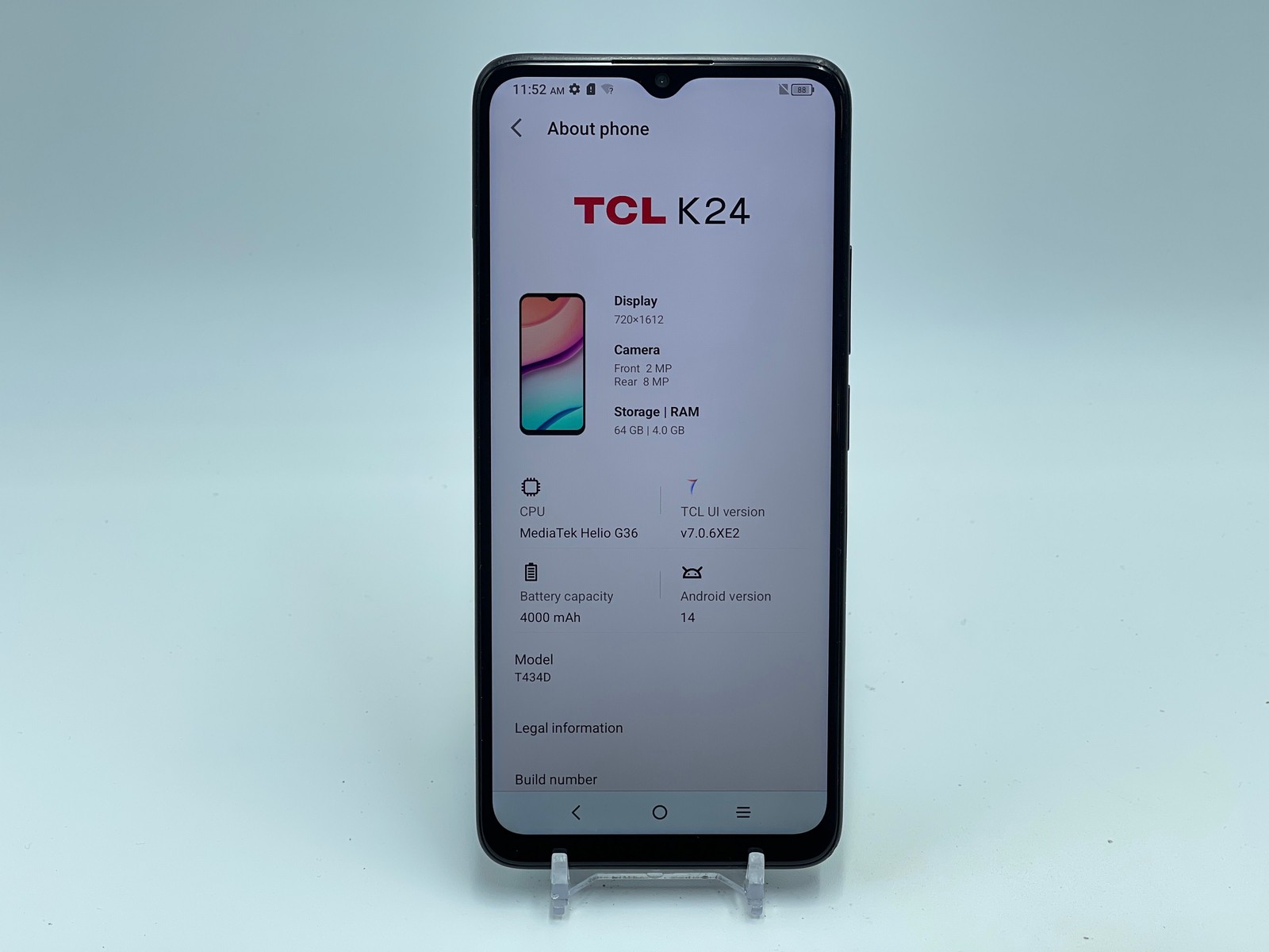 TCL K24 64GB T434D (Straight Talk) Black (M-0074)