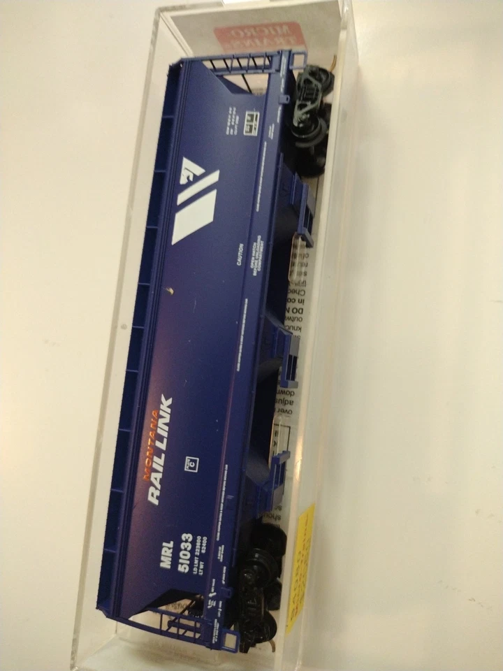 Micro Trains MTL Montana Rail Link 3 Bay Hopper N Scale 94080 Rd#MRL 51033 - Image 2 of 4