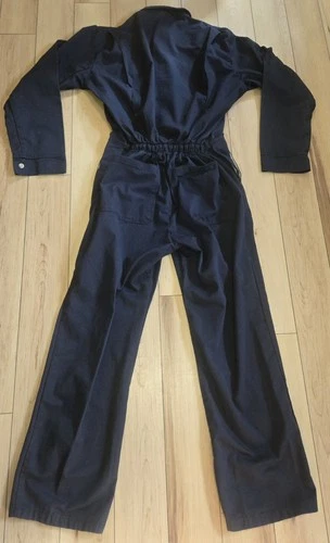 Set 5 NWOT  Westex Men's Coveralls Navy Blue Large 32 FR Jumpsuit image 2