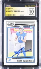 Autographed Aidan Hutchinson Lions Football Slabbed Rookie Card Item#14531412. rookie card picture