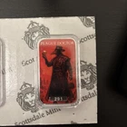 Ltd Mintage 499! Scottsdale Plague Doctor Colourised 1 oz 999 Silver Bar
