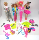 VTG Lot of 3 Barbie And The Rockers Dolls *Plus* Dance Club Barbie w/Accessories