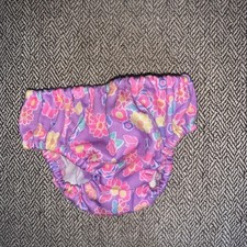 Build A Bear Workshop Purple Multicolor Flower Panties Underwear BABW RARE HTF
