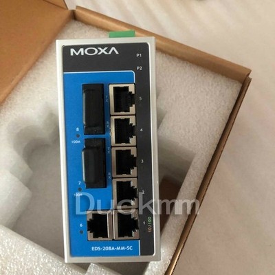 1pc New MOXA EDS-208A-MM-SC EDS208AMMSC Ethernet Switch Fast Ship US Free TAX